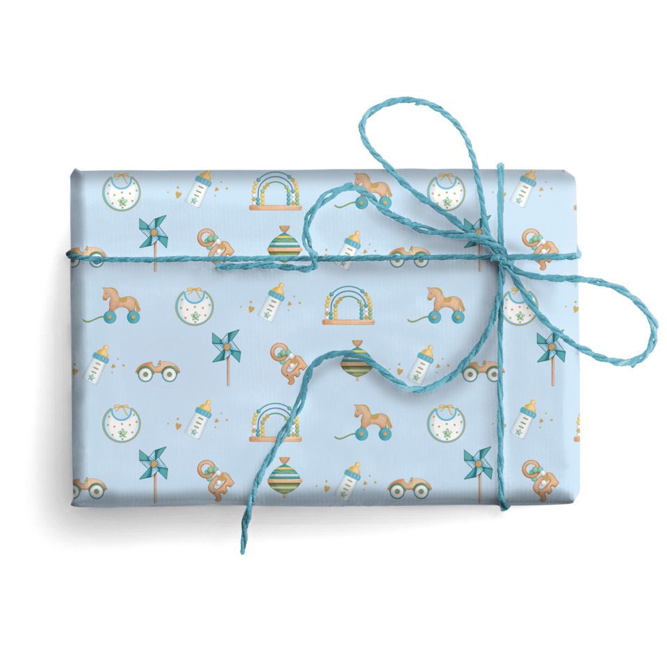 Carta regalo Kartos linea Baby 70x100 cm - conf. da 100 fogli in soggetti assortiti - 18345 - Image 5