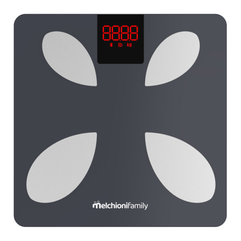 Bilancia pesa persone Smart digitale 0-180 Kg Melchioni Family Piuma con display LCD colorato - 118230012