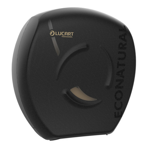 Dispenser per carta igienica maxi jumbo Lucart Professional Econatural Flow 35,7x35x14,2 cm nero - 892513
