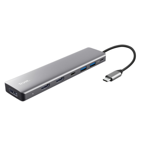 Adattatore multiporta Trust Dalyx in alluminio 7-in-1 25661