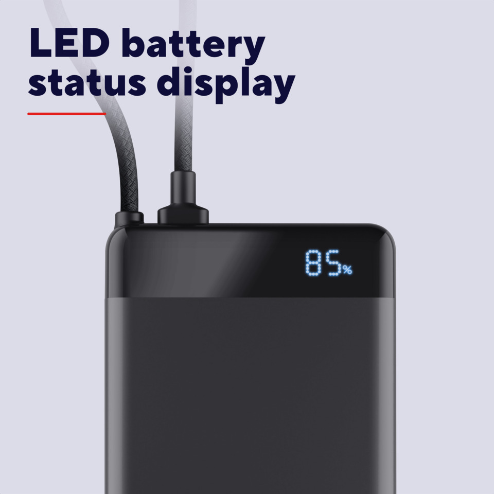 Powerbank veloce Trust Fiera da 10.000mAh nero 25880 - Image 6