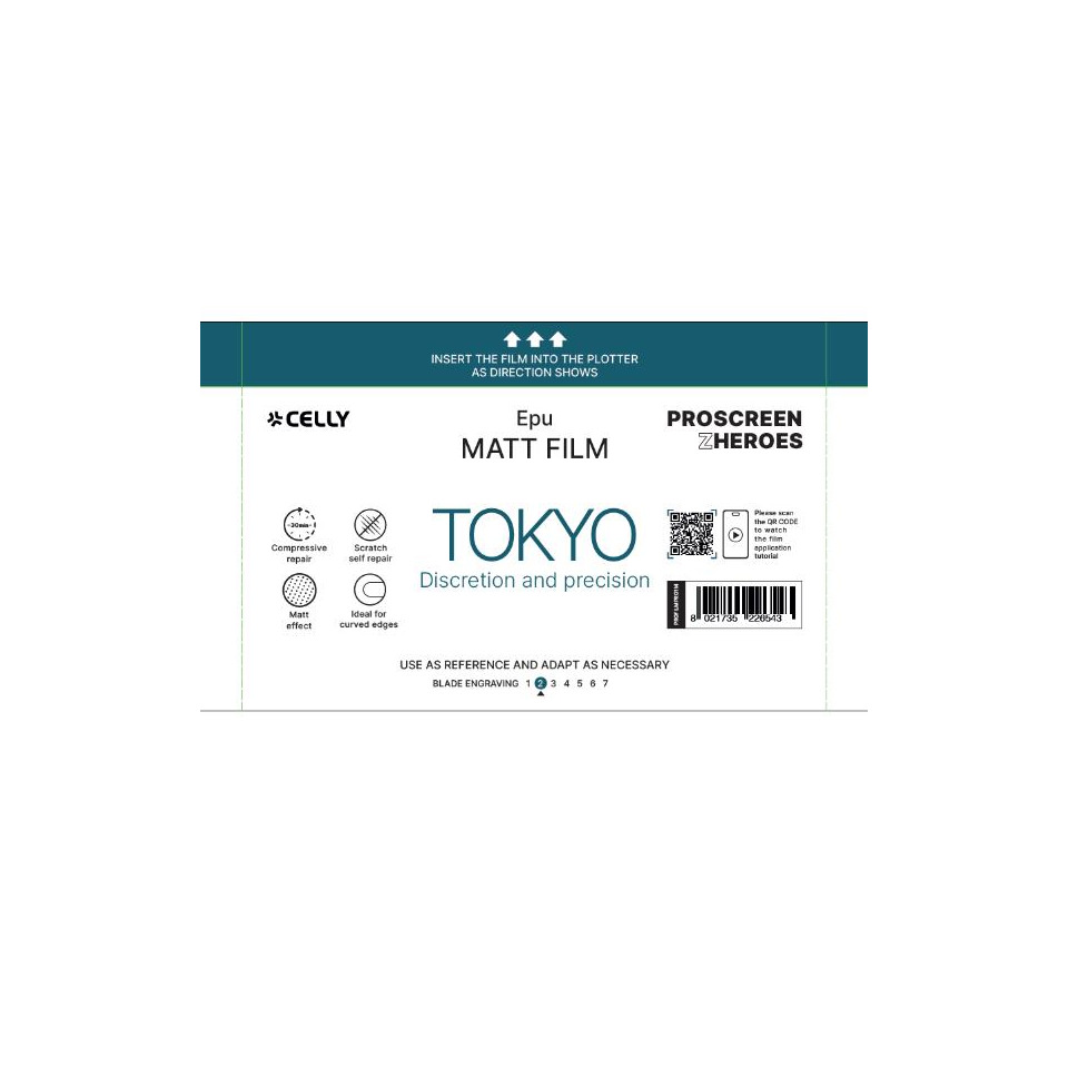 Pellicola protettiva per Smartphone Celly Tokyo Pro Matt - conf. 10 pz - PROFILMPRO10M - Image 4