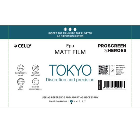 Pellicola protettiva per Smartphone Celly Tokyo Pro Matt - conf. 20 pz - PROFILMPRO20M