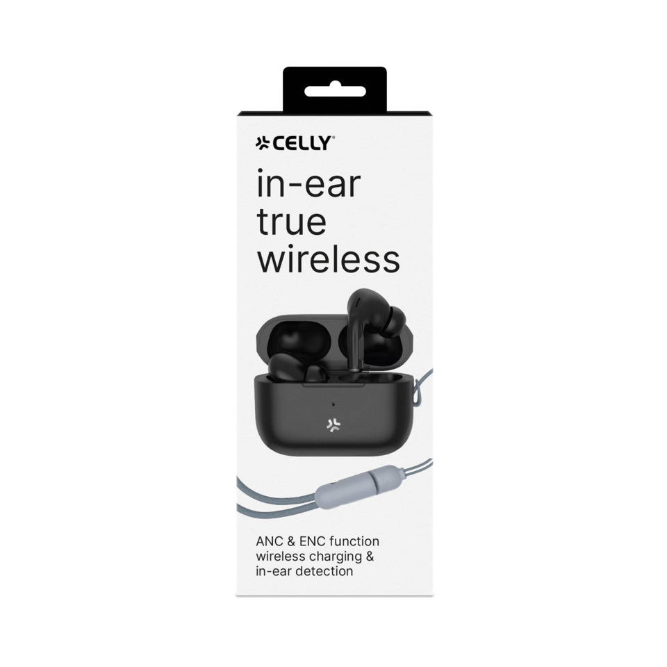 Auricolari Celly Harmony True Wireless IN-EAR con cancellazione attiva del rumore - nero - HARMONYBK - Image 3