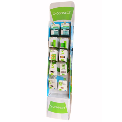 Un nuovo espositore da terra pensato per offrire i prodotti storage e le batterie Q-Connect. Un display di qualità con 74 confezioni. Contenuto nel dettaglio: 2 chiavette USB 3.0 flash drive da 64 GB