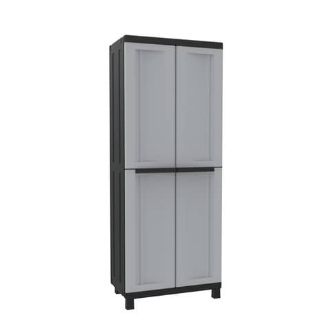 Armadietto a due ante TERRY Twist Black 3680 grigio/nero 68x39x170 cm 1002707