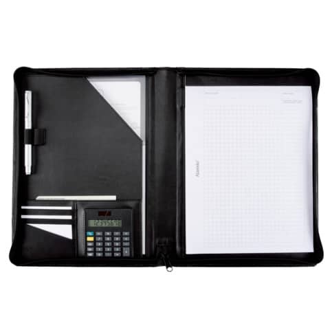 Cartella portadocumenti Alassio CATANA in similpelle 26x2x31,5 cm A4 nero 30056