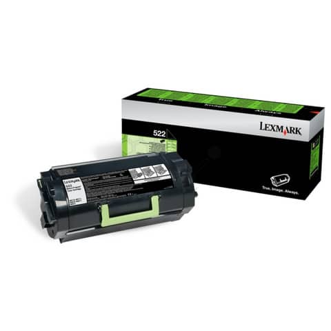 Toner return program 522 Lexmark nero 52D2000