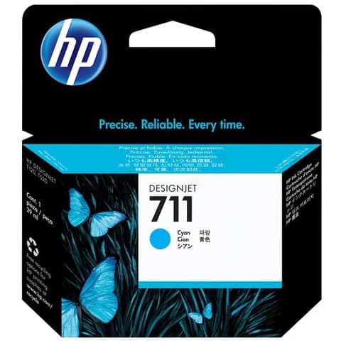 Cartuccia inkjet 711 HP ciano CZ130A