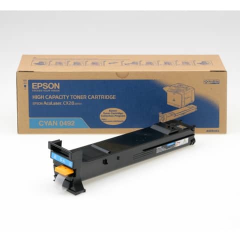 Toner alta capacità 0492 Epson ciano C13S050492