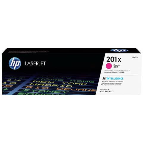 Toner alta capacità 201X HP magenta CF403X