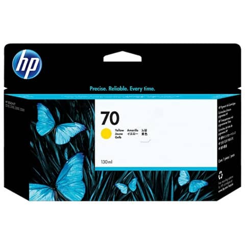 Cartuccia inkjet ink pigmentato 70 HP giallo C9454A