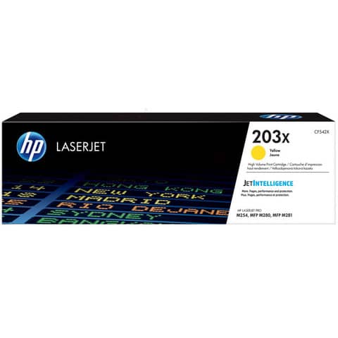Toner alta capacità 203X HP giallo CF542X