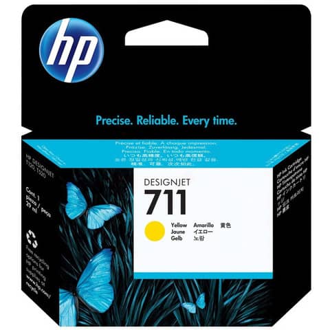 Cartuccia inkjet 711 HP giallo CZ132A