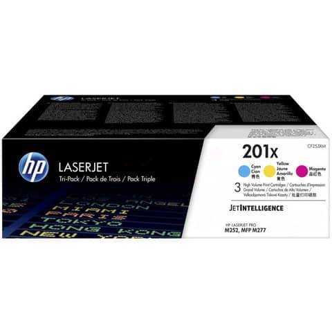 Toner 201X HP ciano+magenta+giallo Conf. 3 - CF253XM
