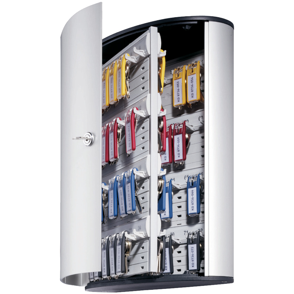 Cassetta portachiavi DURABLE KEY BOX 72 alluminio argento metallizzato - serratura a chiave - 195523 - Image 5