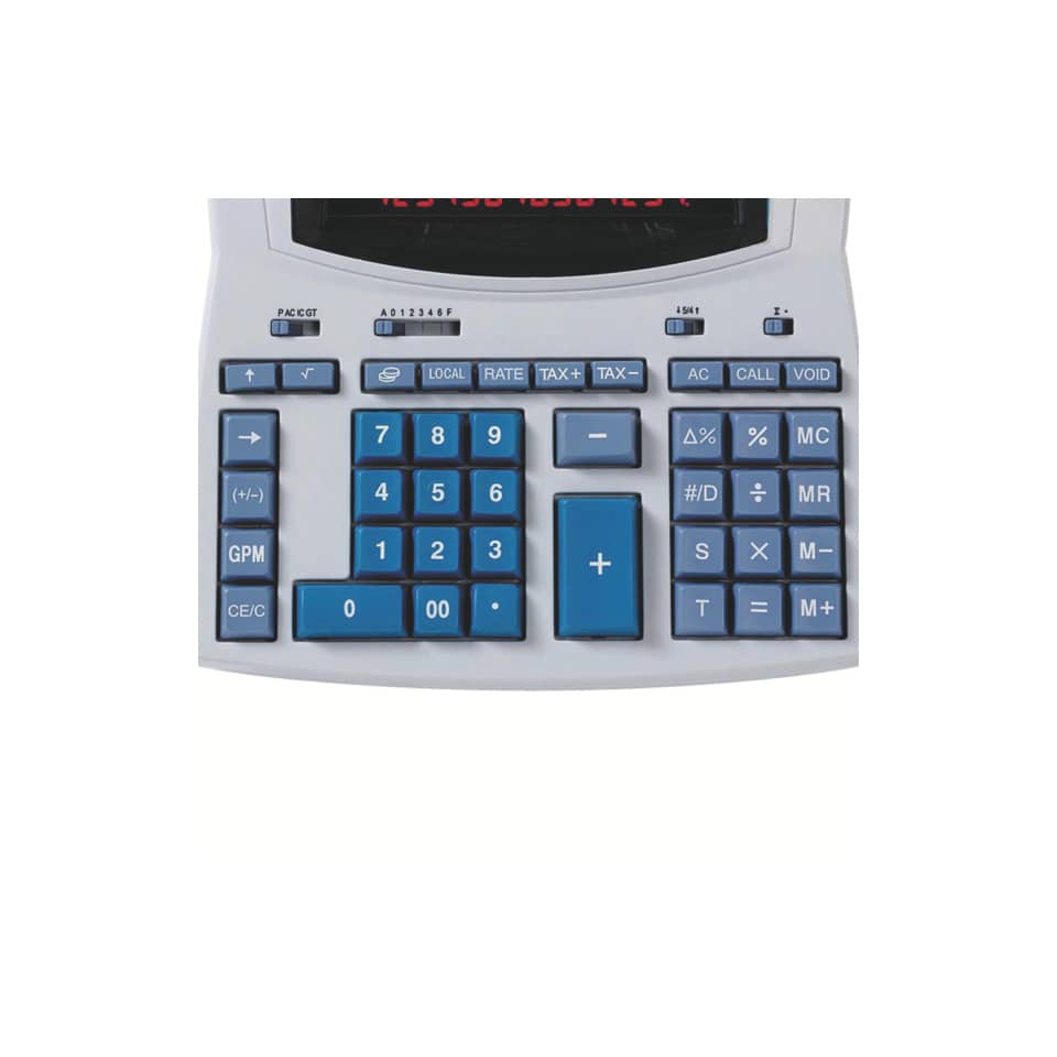 Calcolatrice scrivente termica IBICO 1491X - display 14 cifre - bianco/azzurro - IB404207 - Image 6