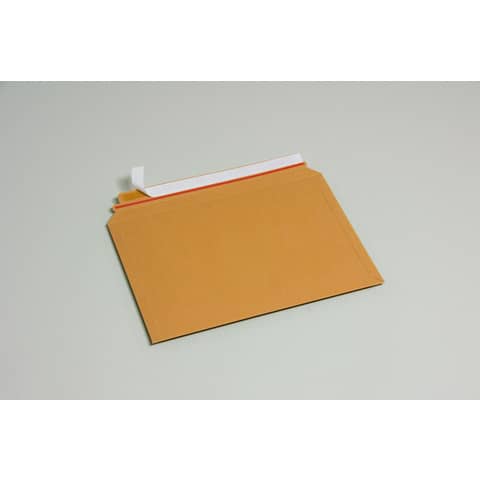 Buste a sacco in cartoncino teso avana apertura lato lungo Cart Pack conf. 200 pz Bong formato A5,DVD - 543100