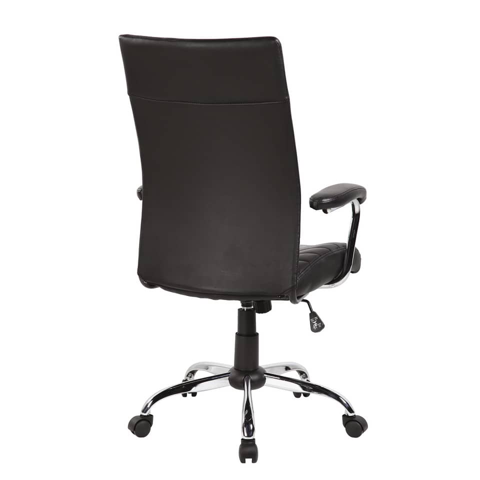 Seduta semi-direzionale nera ecopelle con braccioli Office Products Ibiza 23023381-05 - Image 4