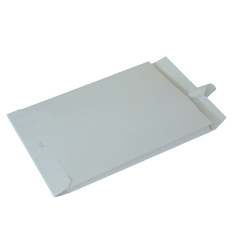 Busta a sacco Blasetti Self con 3 soffietti 120 g/m² bianco - 23x33 cm - conf. 250 pz - 813