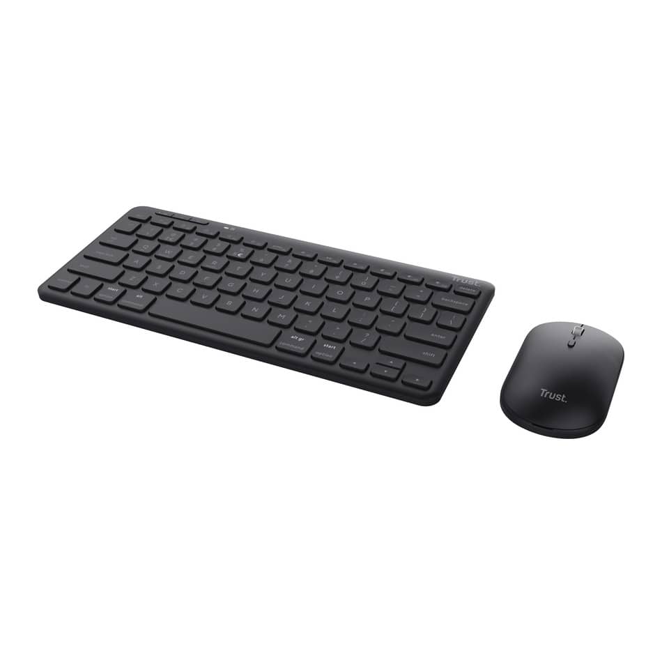 Set tastiera e mouse wireless con ricevitore Trust Lyra nero 24844 - Image 4