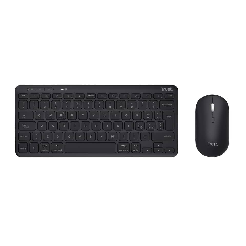 Set tastiera e mouse wireless con ricevitore Trust Lyra nero 24844 - Image 3