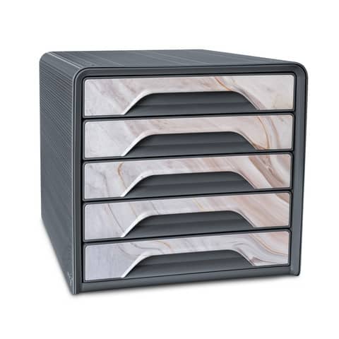 Cassettiera a 5 cassetti Cep 360x288xH.270 mm marmo rosa 1071111631