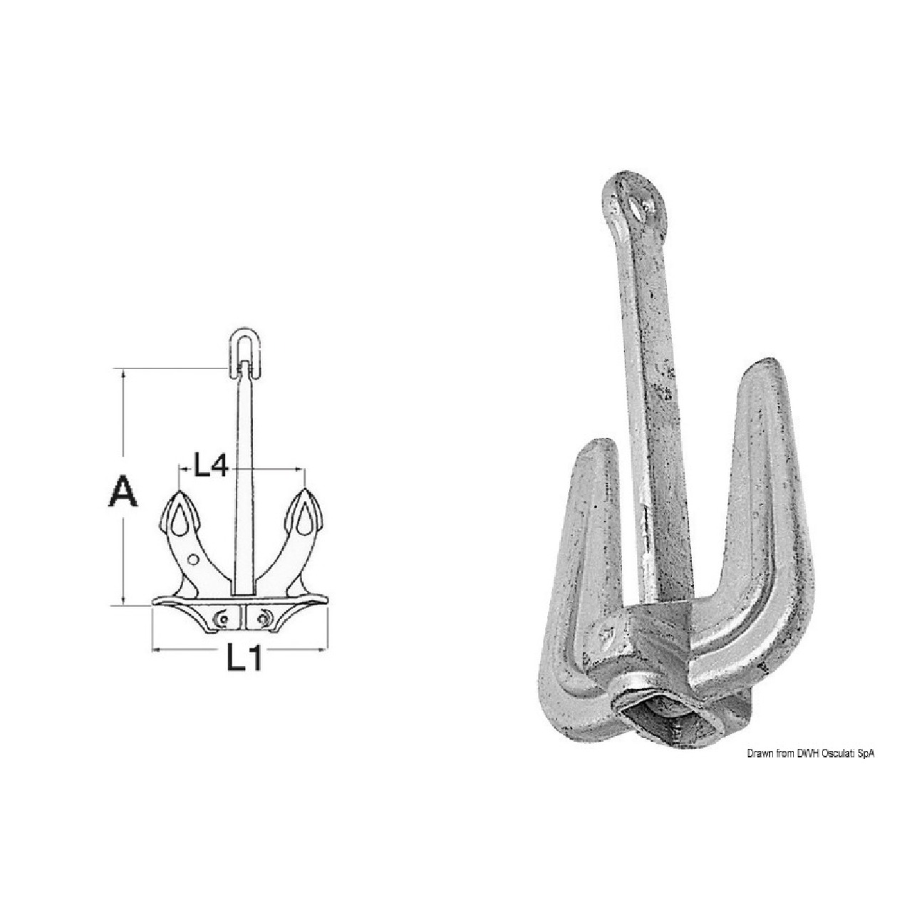 Osculati Ancora Hall 8 kg