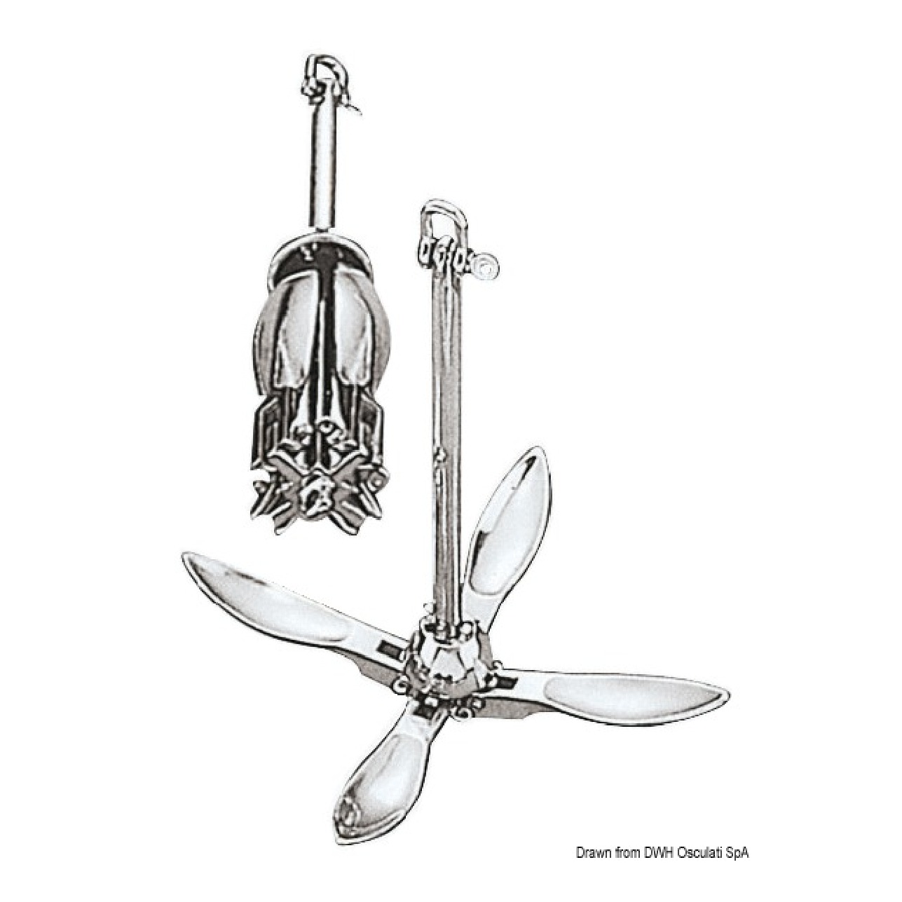 Osculati Ancora a ombrello inox 0,4 kg
