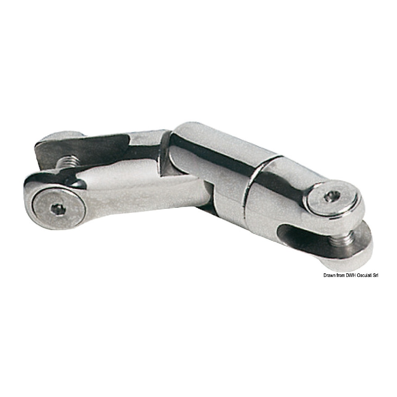 Osculati Attacco girevole inox 2 snodi 9/10 mm