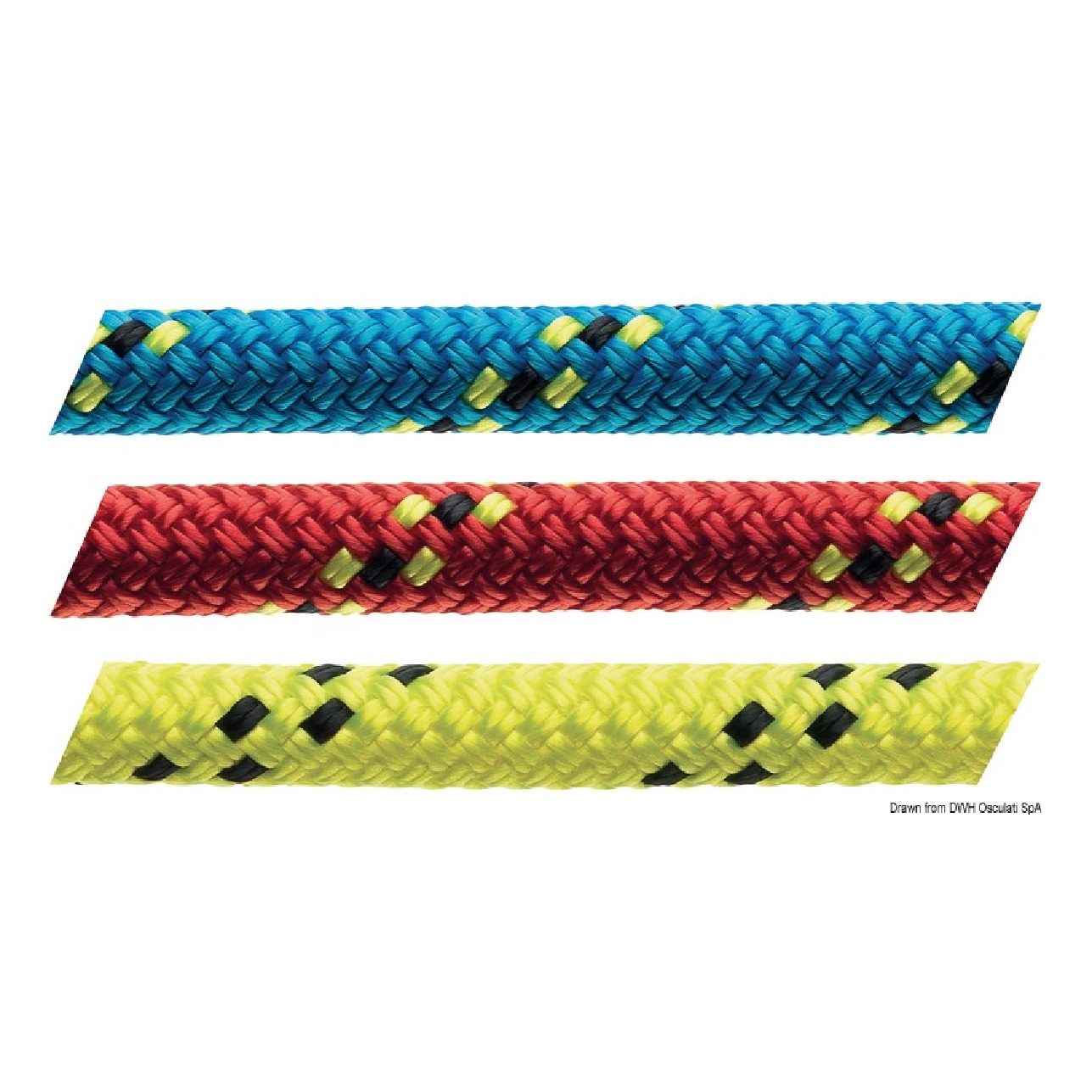 Marlow Drizza e scotta D2 Racing 78 blu 8 mm - 1 Metro