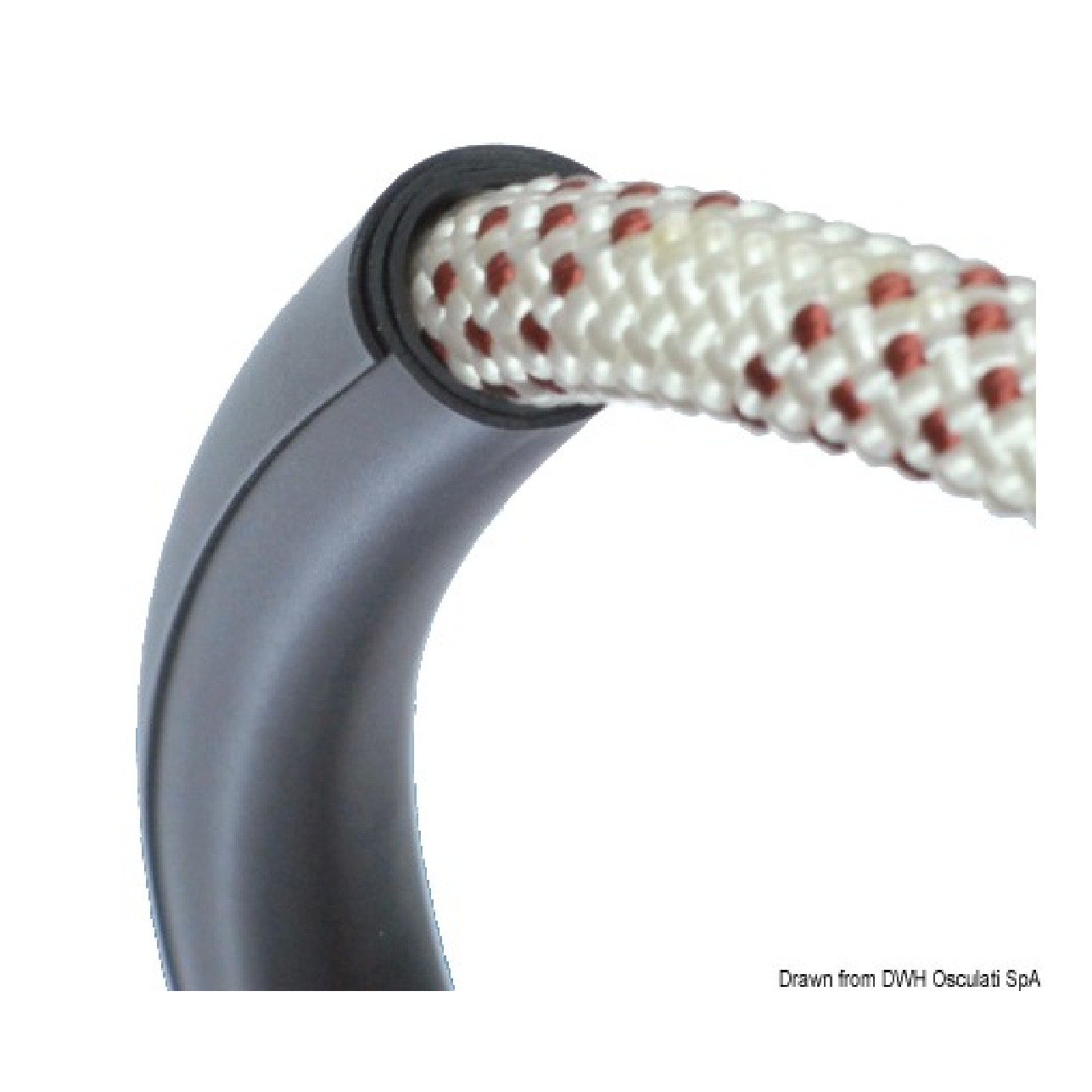 Waterline Design Proteggi cima SPIROLL nero 8/16 mm