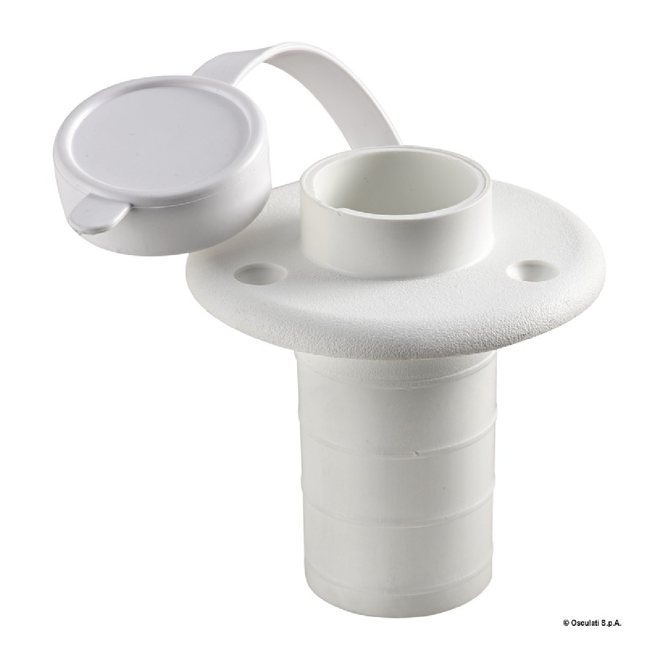 Osculati Basetta plastica bianca incasso piano 2 contatti