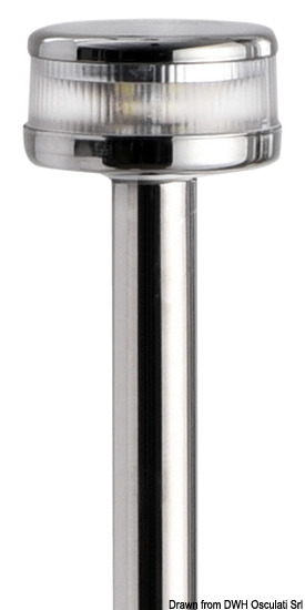 Osculati Asta luminosa abbattibile 60 cm inox