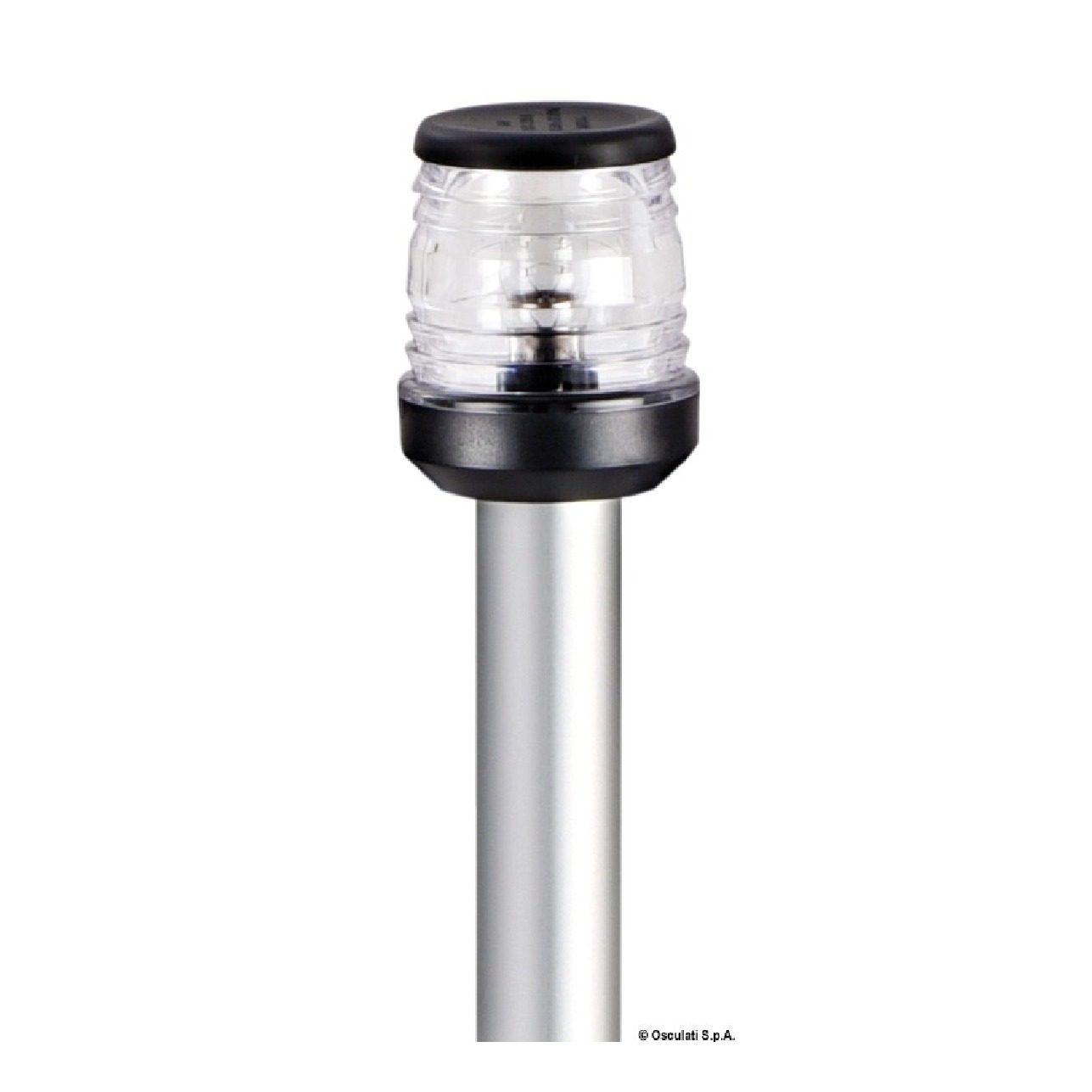 Osculati Asta 100 cm fanale 360 Nero a parete