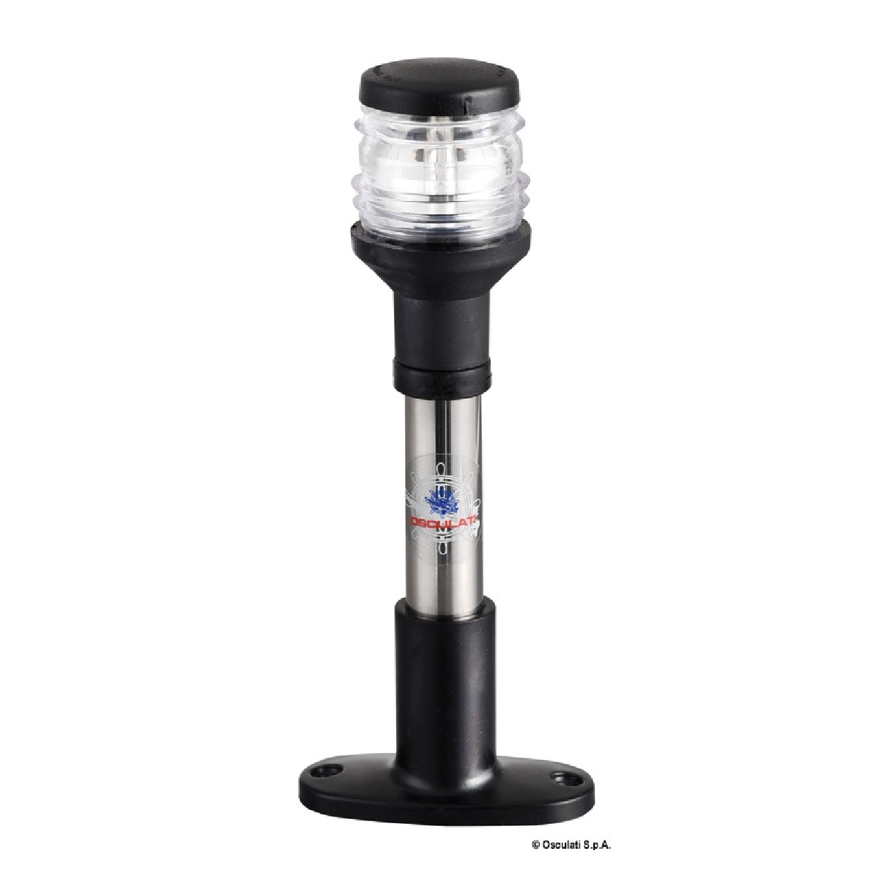 Osculati Asta Compact 20 cm fanale Nero