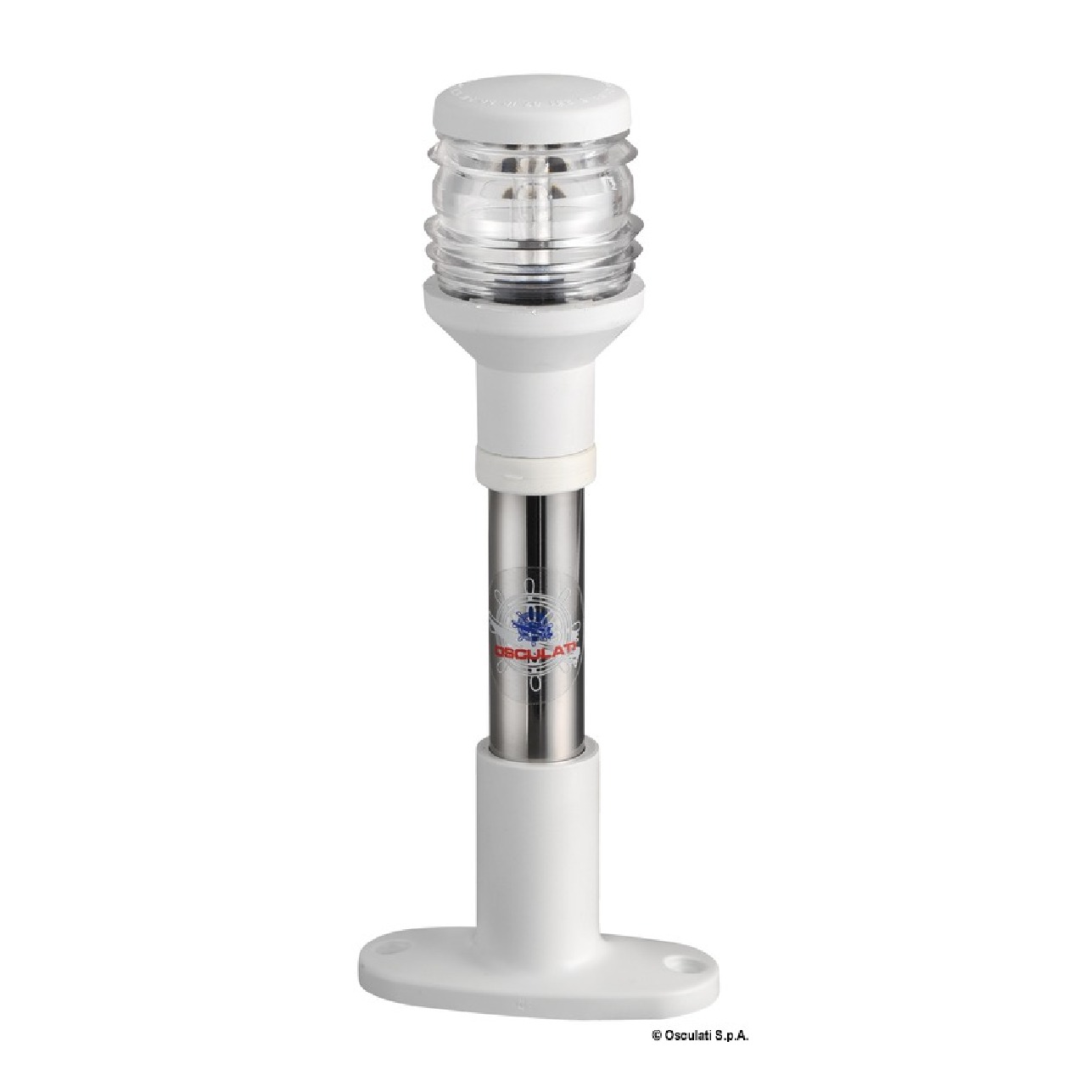 Osculati Asta Compact 20 cm fanale bianco