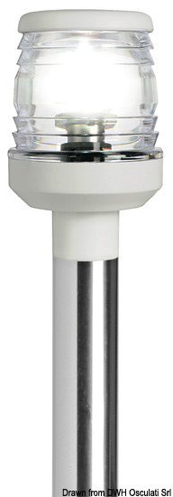 Osculati Asta Classic 360 gradi abbattibile 60 cm inox