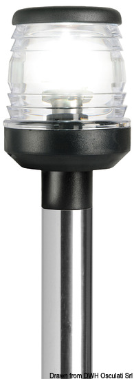Osculati Asta Classic/LED abbattibile 60 cm nera