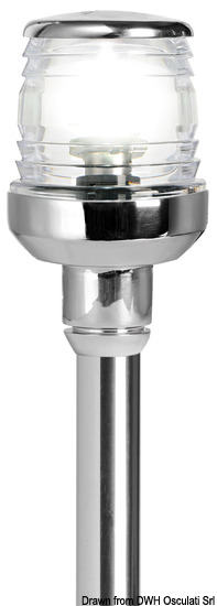 Osculati Asta Classic/LED abbattibile 60 cm inox