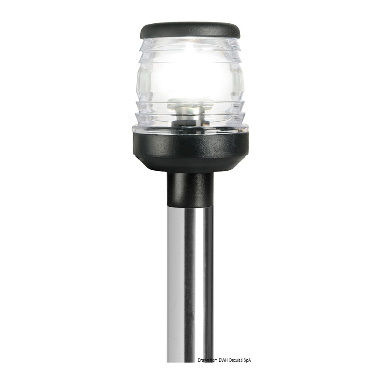 Osculati Asta 360 60 cm standard fanale nero