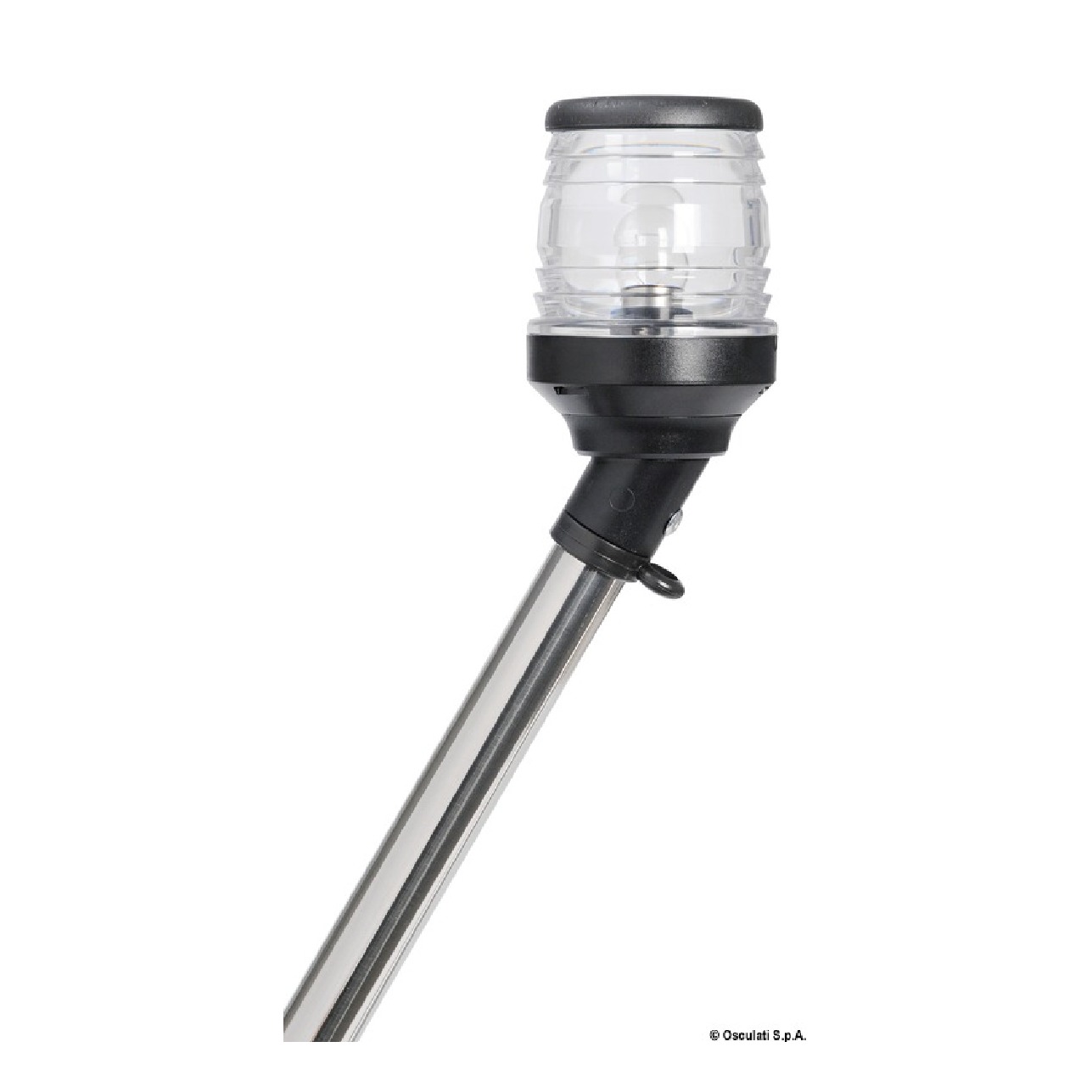 Osculati Asta 360 led 100 cm fanale nero in asse