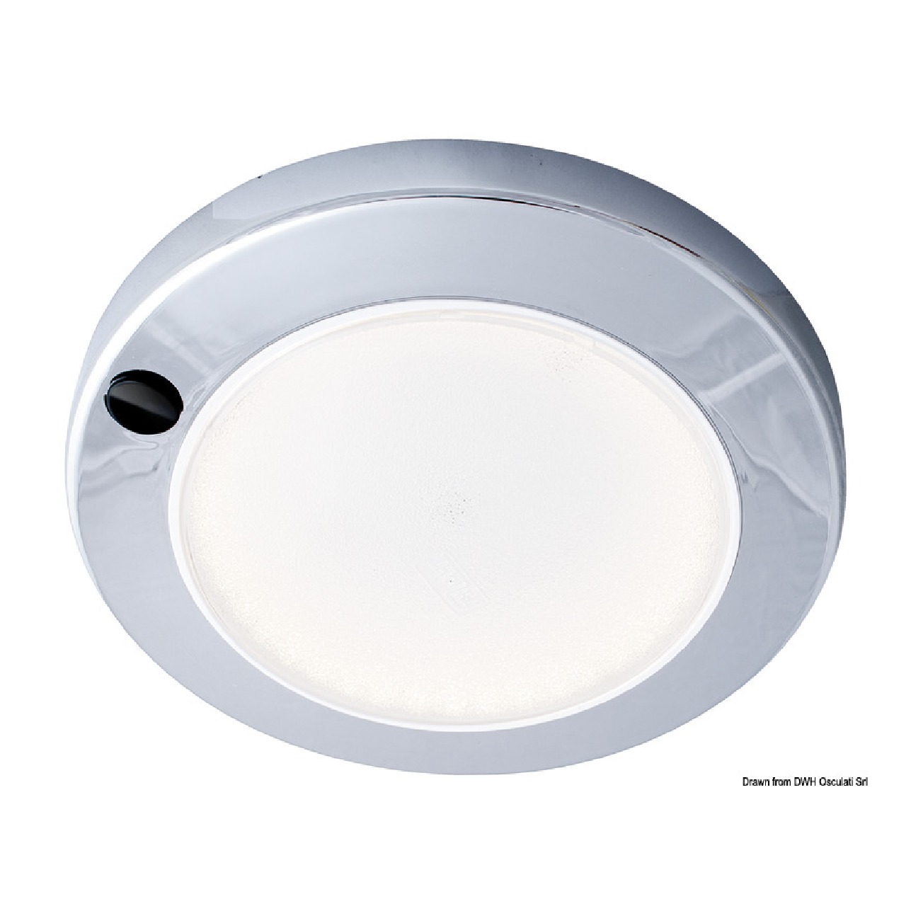 Batsystem Plafoniera ABS Saturn LED cromata a filo