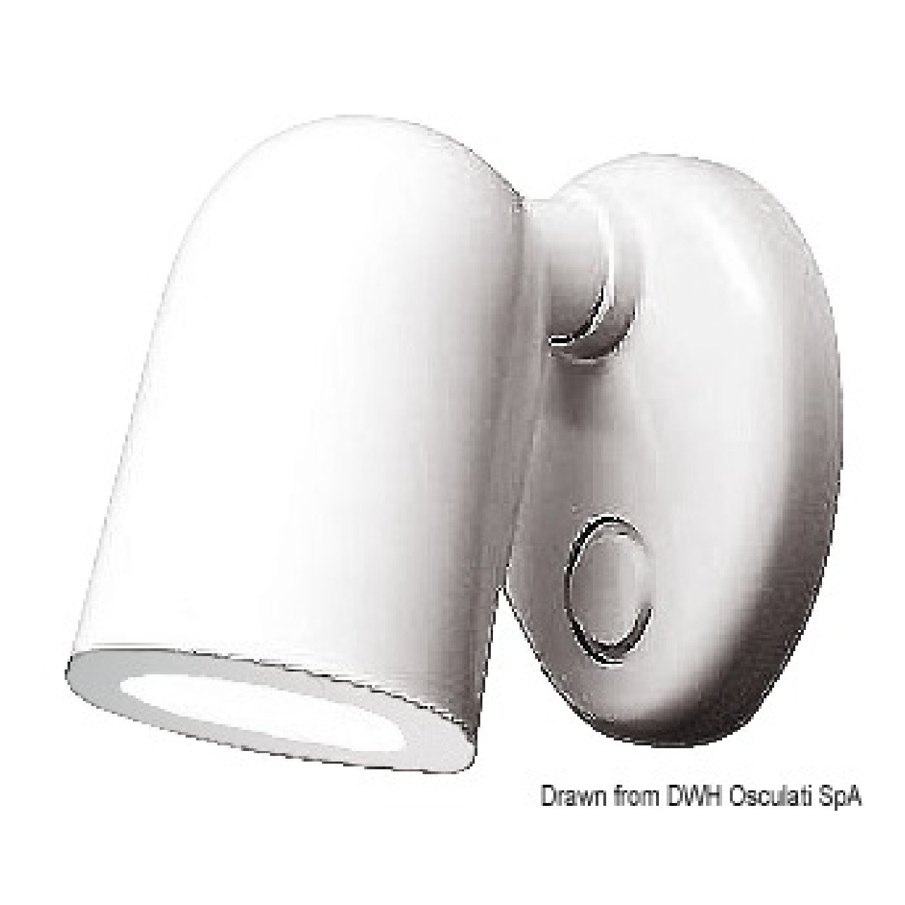 Batsystem Applique Tube 10 LED ABS bianco