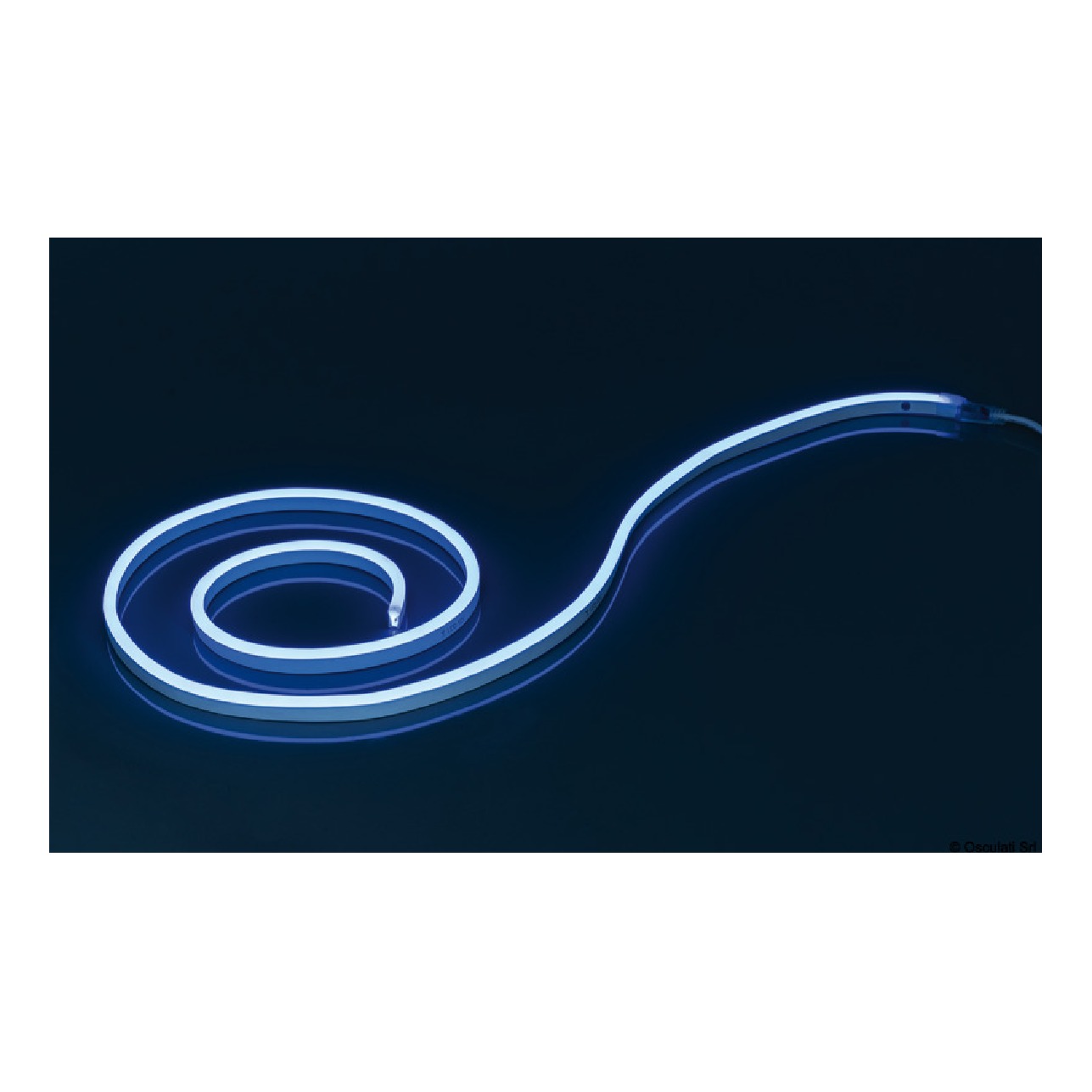 Osculati Barra luminosa led flessibile Neon 24V blu
