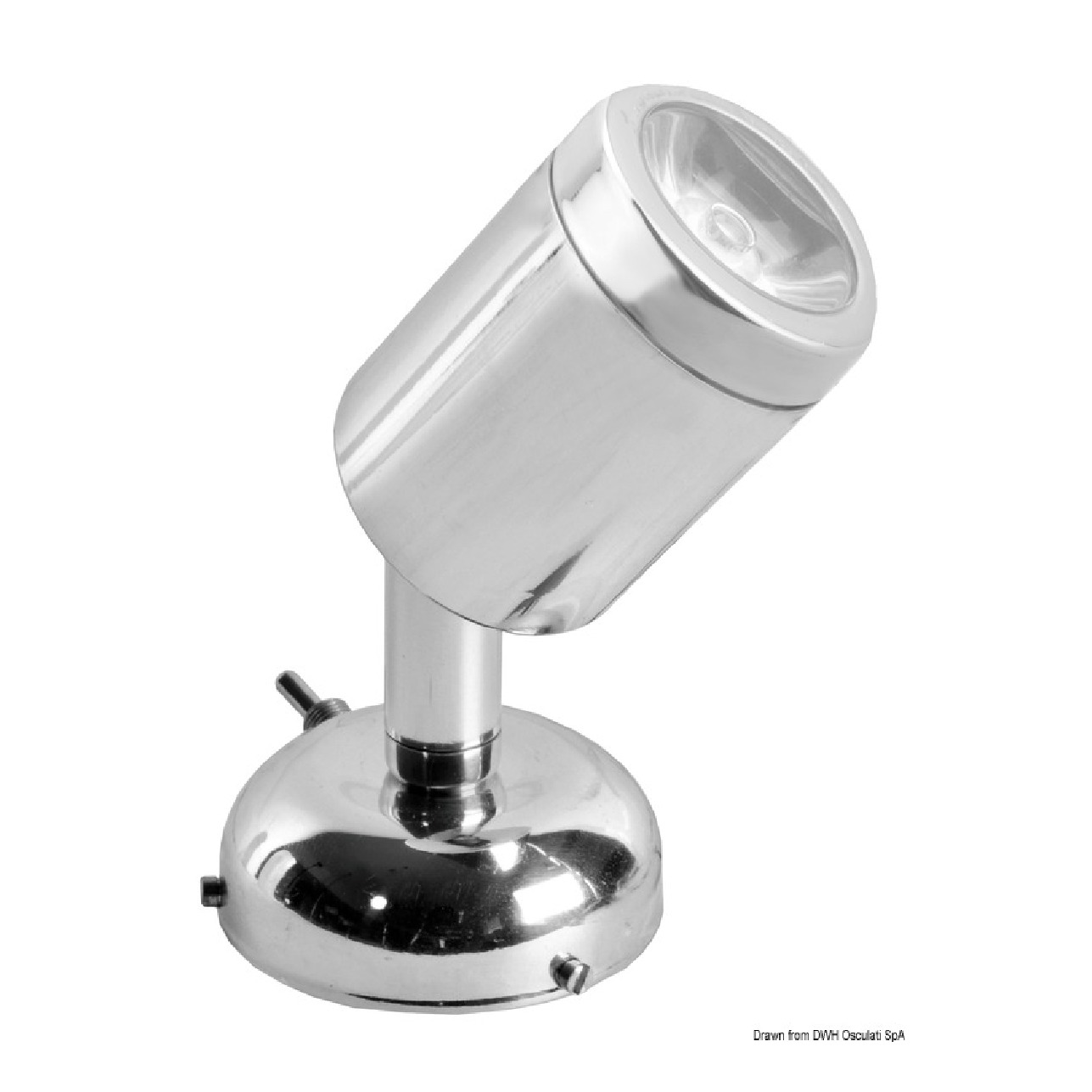Osculati Applique snodata inox 1 x 3 W HD