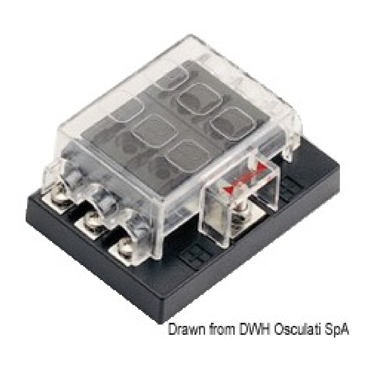 Osculati Box per 6 fusibili lamellari