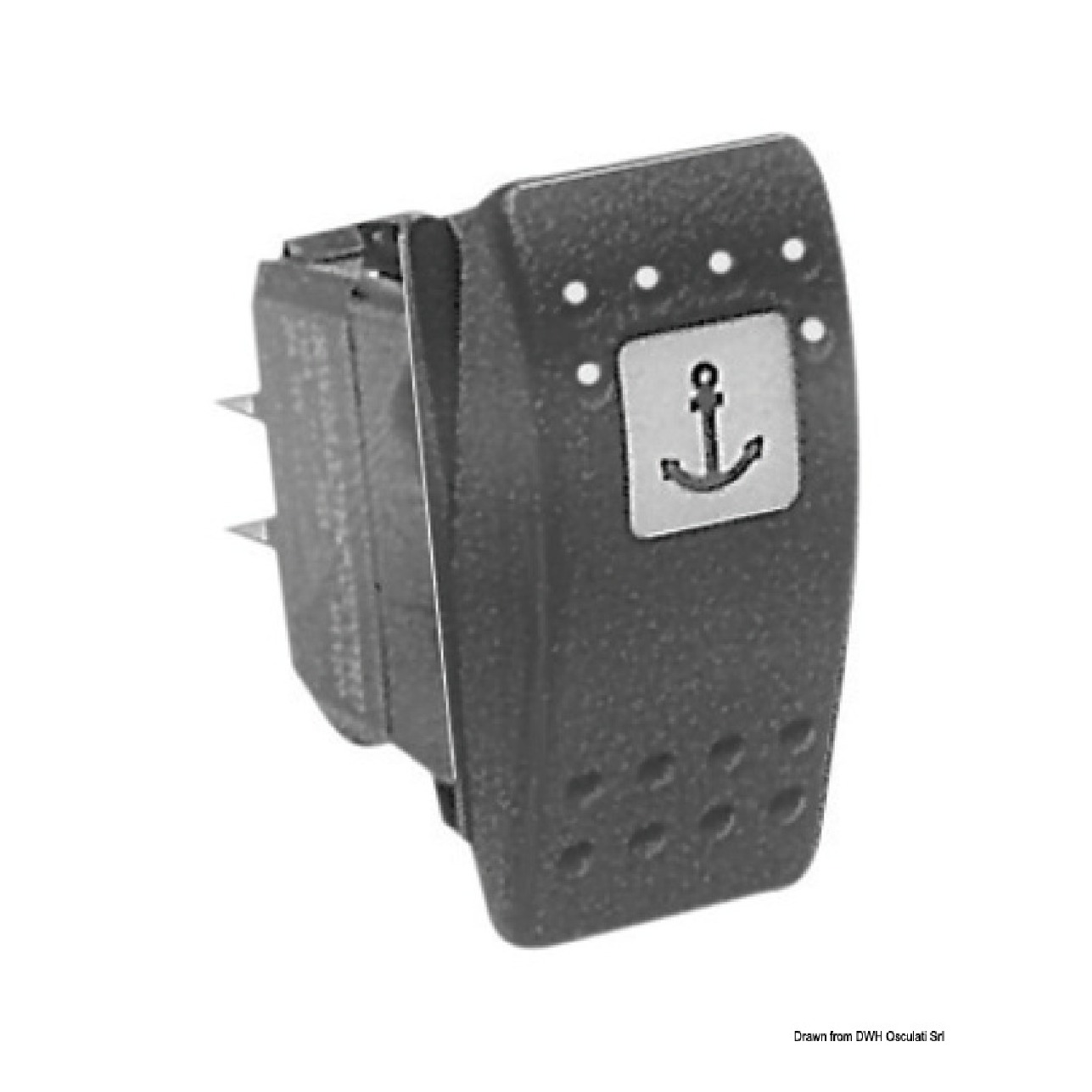 Carling Technologies Interruttore ON-OFF LED rosso