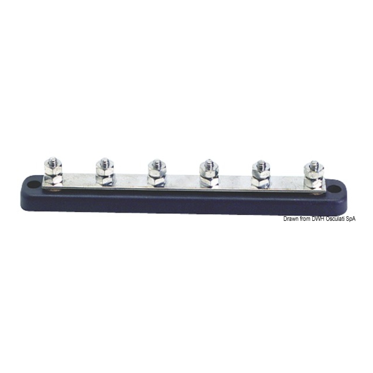 Osculati Bus Bar porta terminali 6 x 6 mm