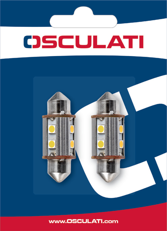Osculati 2 Lampadine LED a siluro 36 mm 2W